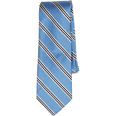 Brooks Brothers Men's Basic Stripe Silk Tie